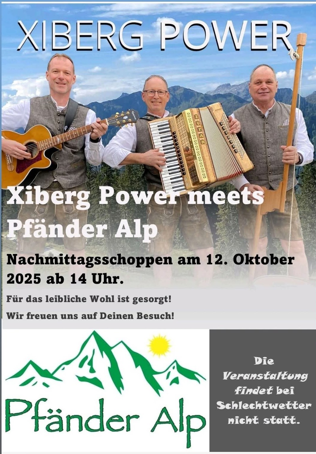 Pfänder Alp, Musik, Unterhaltung, gute Laune, Herbst